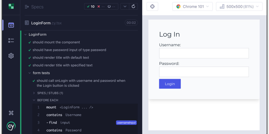 Cypress UI