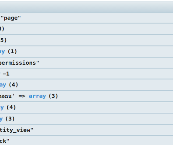 Kint output