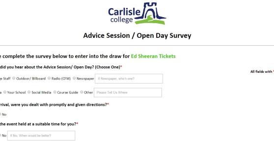 Carlisle college survey Carlisle college survey
