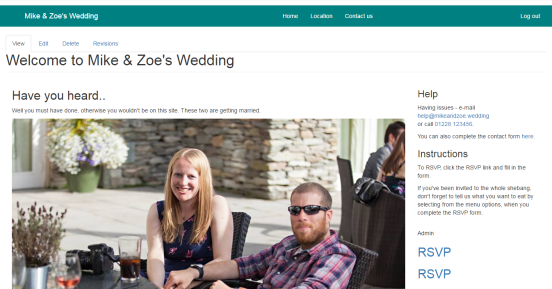 Mike and Zoe wedding rsvp site Mike and Zoe wedding rsvp site